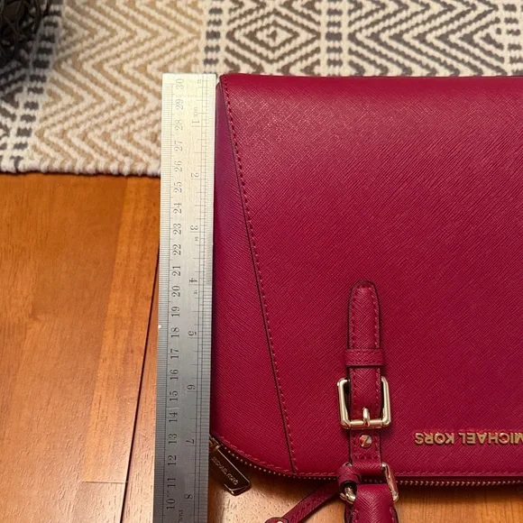 Michael Kors Deep Red Satchel, Like New - Picture 4 of 14